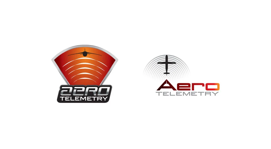 AeroTelemetry logo design comps by dogsofdesign – aerospace branding concepts with precision and innovation