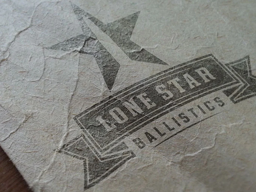 Lone Star Ballistics visual identity by Dogs of Design – Texas-based ammo brand with bold, impactful logo