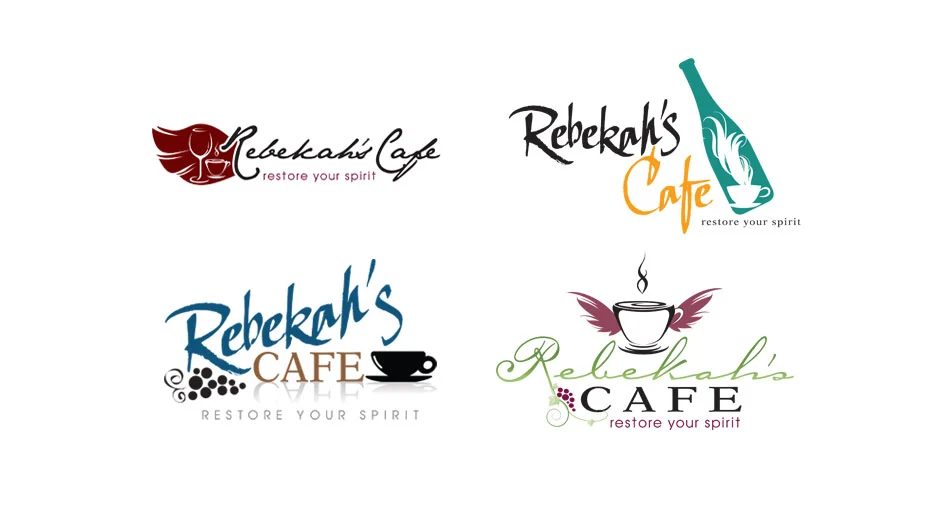 Rebekah's Cafe logo by dogsofdesign – cozy, homey branding for local coffee shop