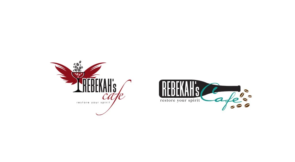 Rebekah’s Cafe logo design by dogsofdesign – cozy, handcrafted branding for local coffee shop