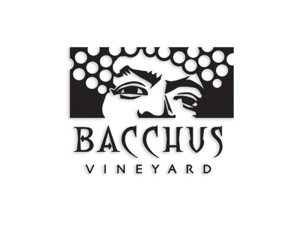 Award-winning Bacchus Vineyard sign by Dogs of Design – handcrafted signage recognized by the National Sign Association Contest
